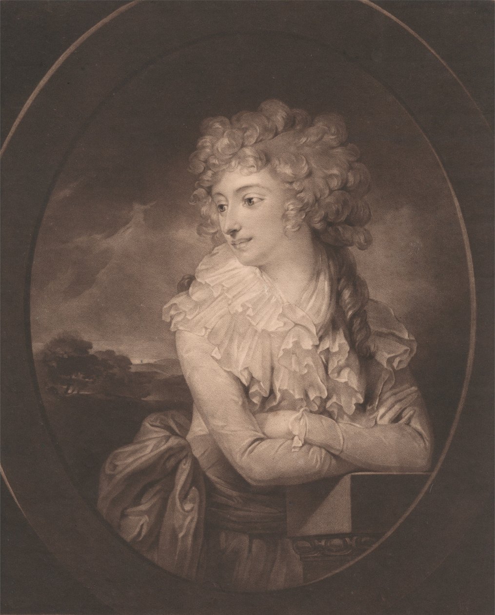 Sarah Anne, hrabina Westmorland autorstwa John Raphael Smith