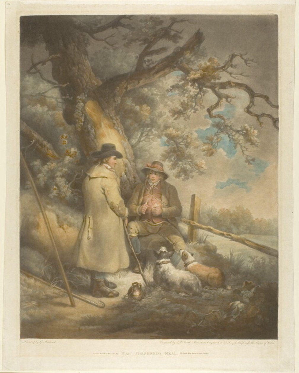 Posiłek pasterza autorstwa John Raphael Smith