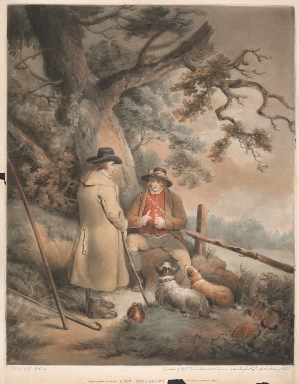 Posiłek pasterza autorstwa John Raphael Smith