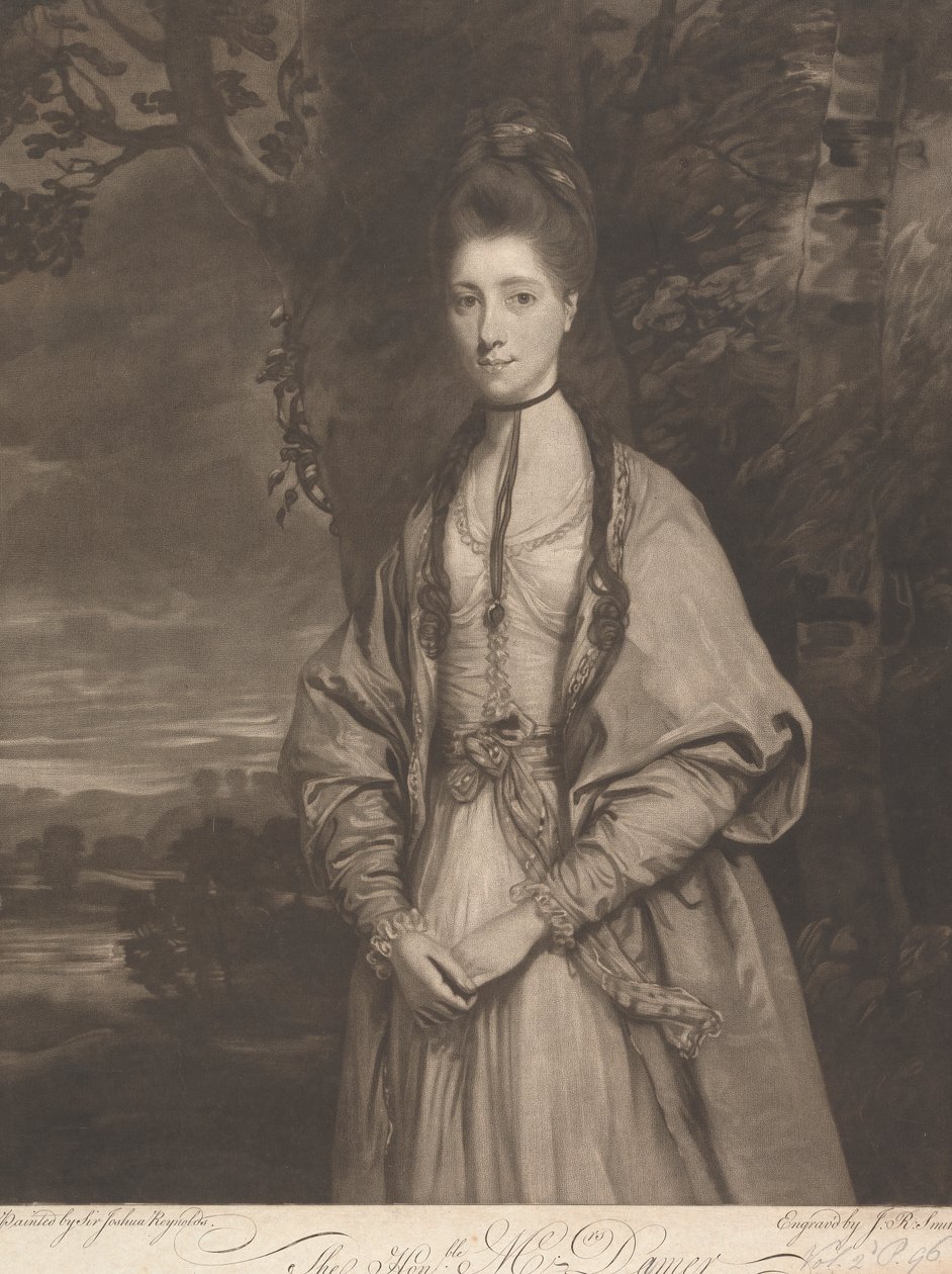 Szanowna Pani Anne Seymour Damer (z domu Conway) autorstwa John Raphael Smith