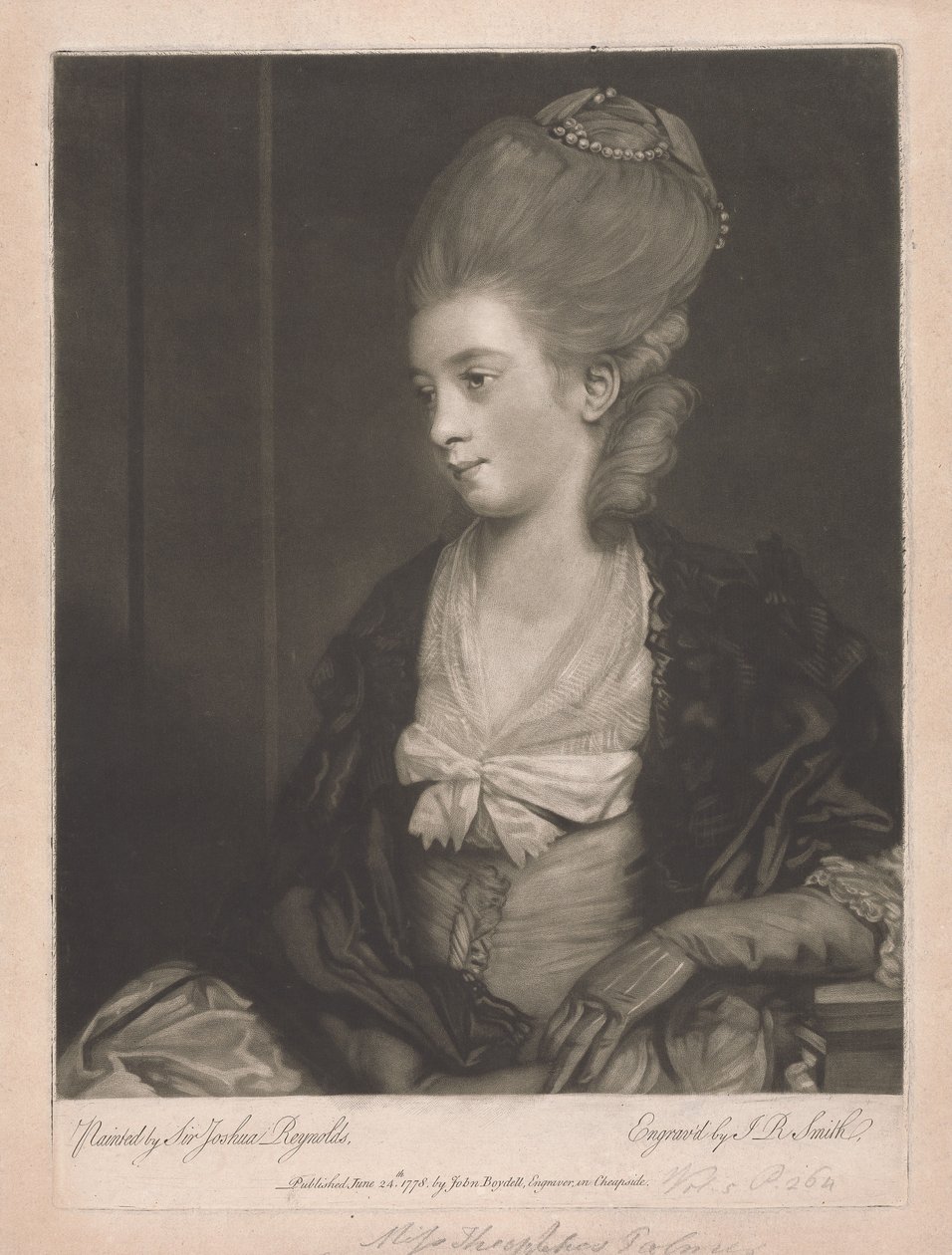 Theophelia Gwatkin (z domu Palmer) autorstwa John Raphael Smith