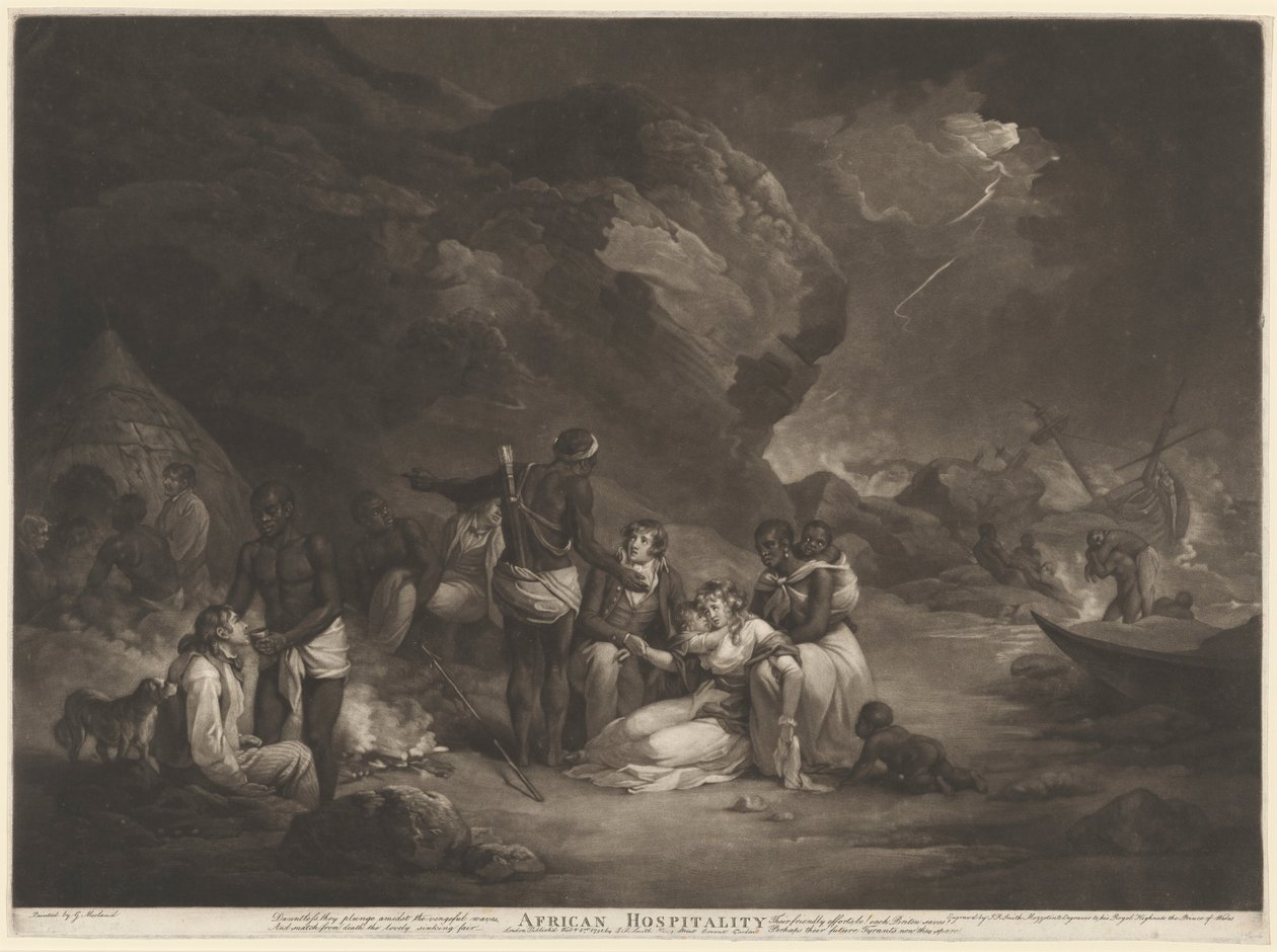 Afrykańska gościnność autorstwa John Raphael Smith after George Morland