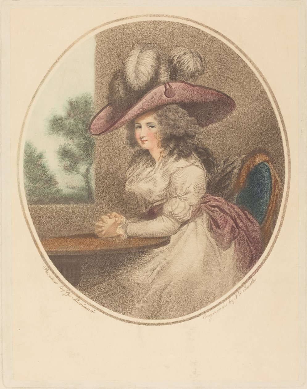 Anne Ward Morland (Delia w mieście) autorstwa John Raphael Smith after George Morland