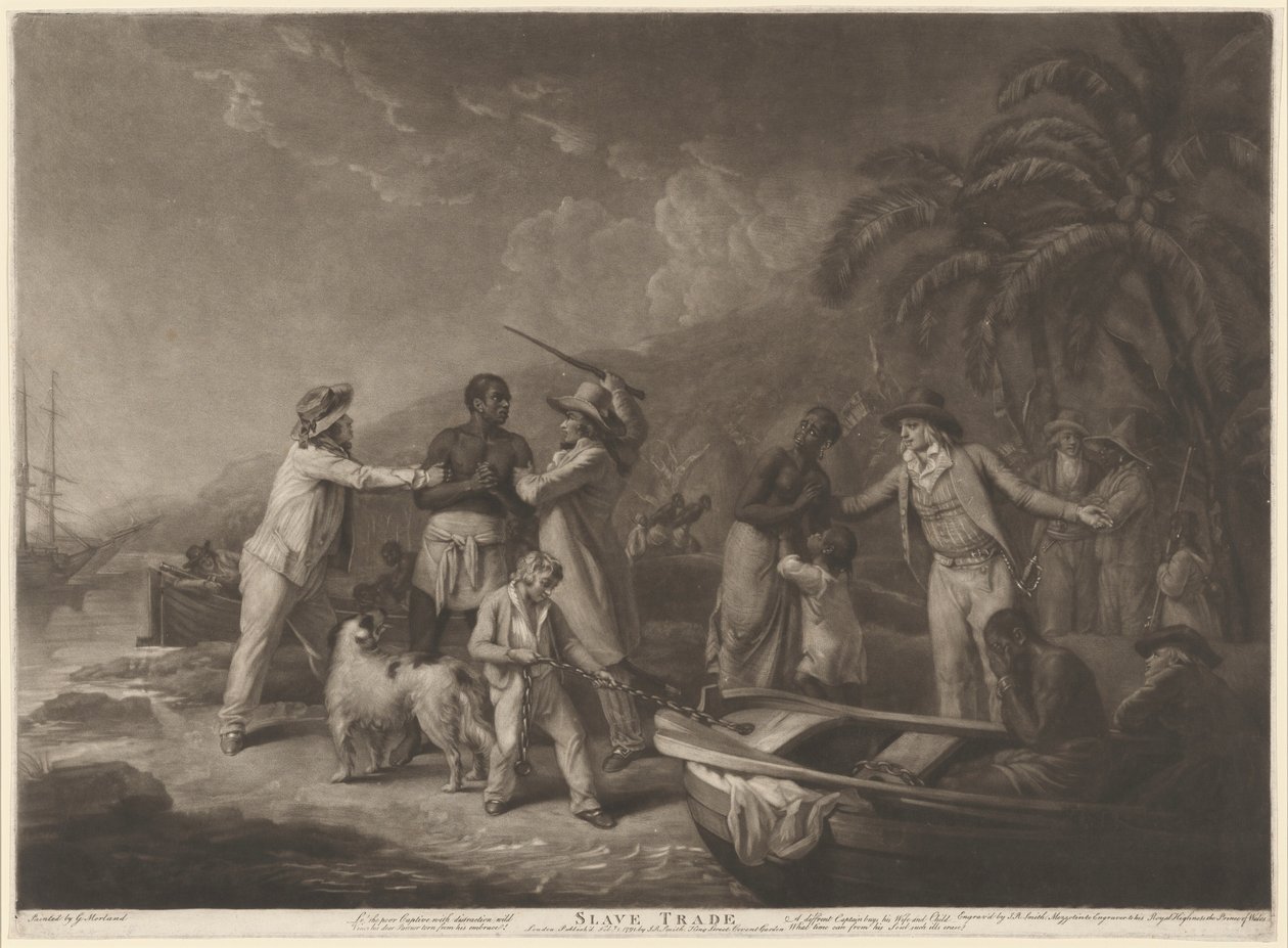 Handel niewolnikami autorstwa John Raphael Smith after George Morland
