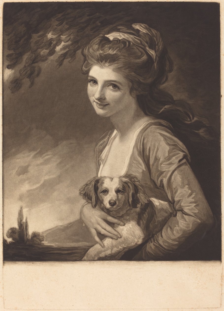 Lady Hamilton jako natura autorstwa John Raphael Smith after George Romney