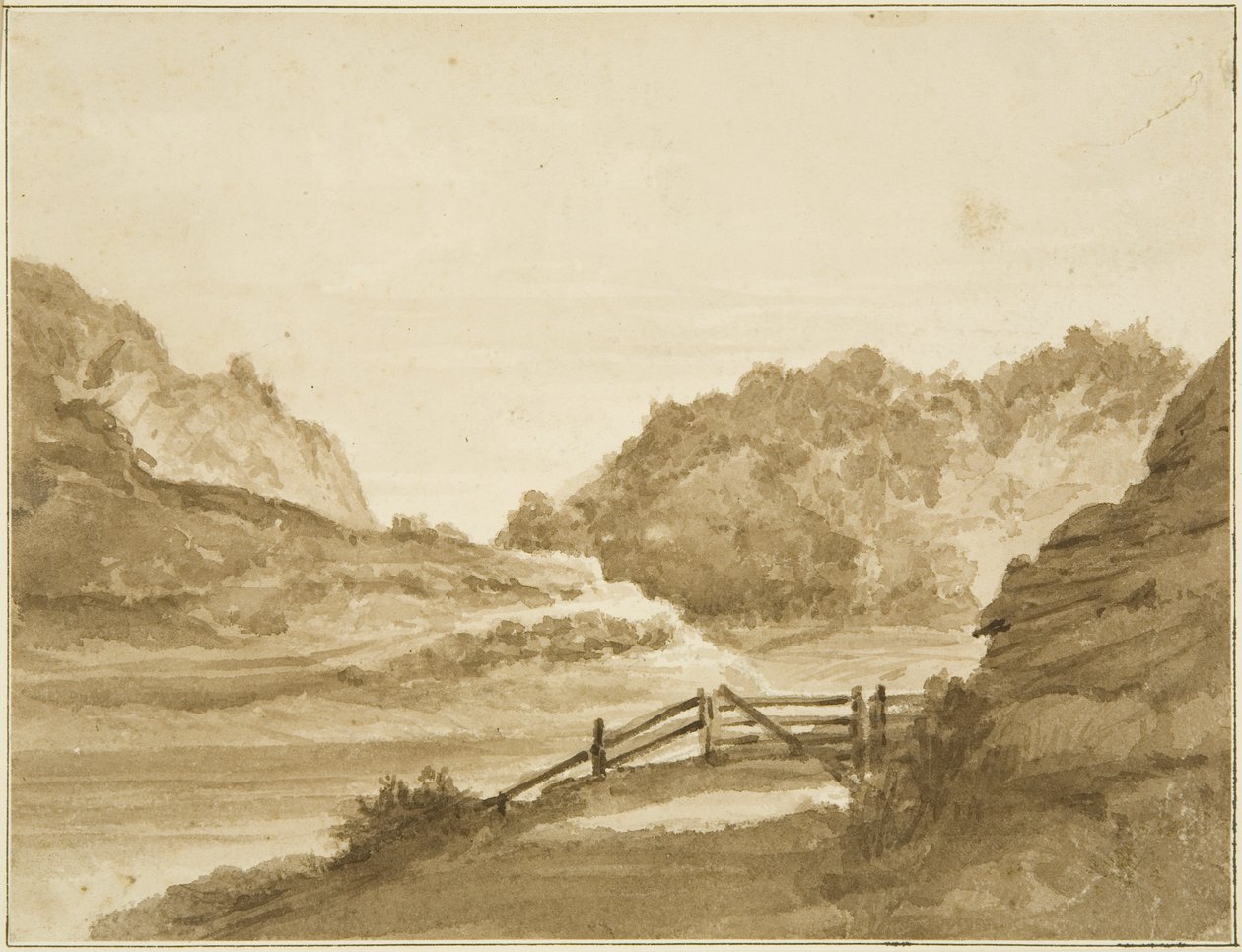 Avon nad Hotwells (ołówek i akwarela na papierze) autorstwa John Reverend Eden