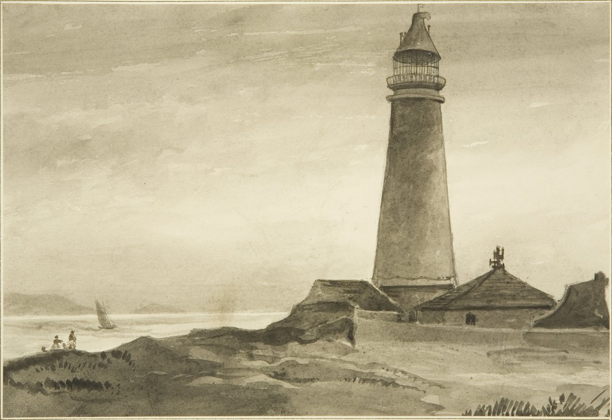 Latarnia morska Flat Holm autorstwa John Reverend Eden