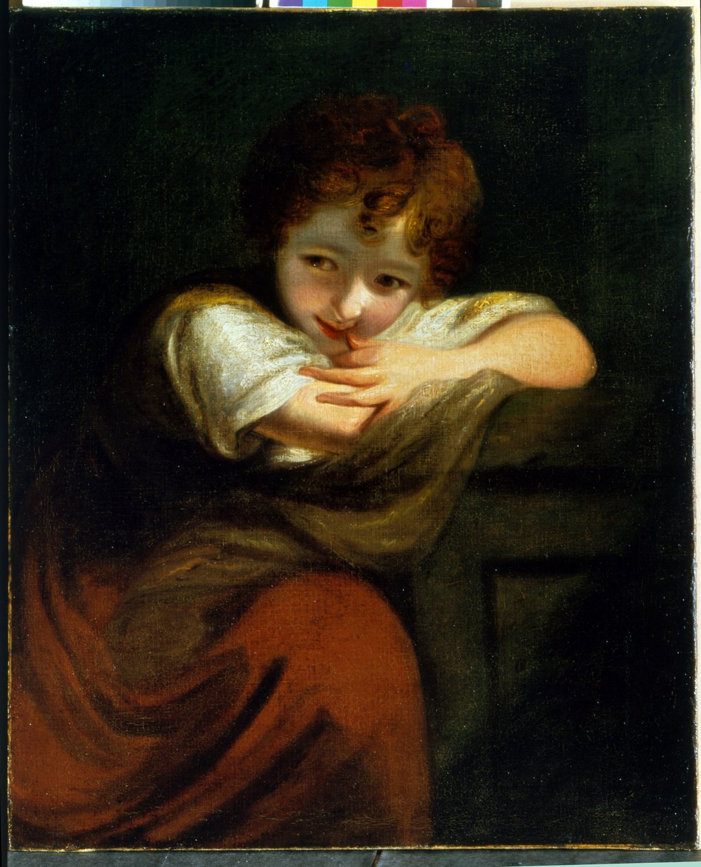 Mały bandyta (Robinetta). Obraz Sir Joshua Reynolds (1732-1792), olej na płótnie. sztuka angielska autorstwa John Reynolds