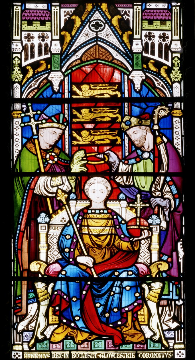 Koronacja Henryka III, 1860 (witraż) autorstwa John Richard Clayton