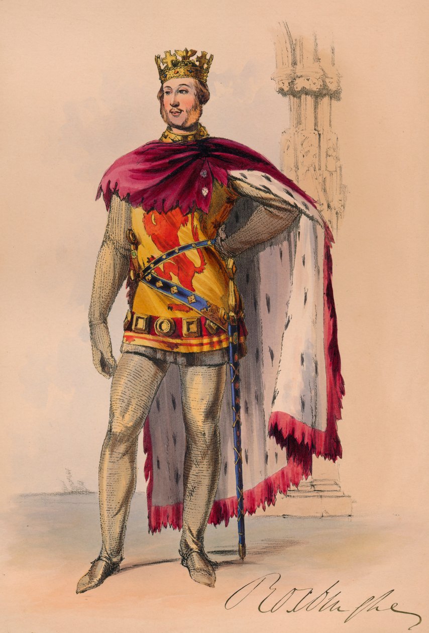 James Innes-Ker w stroju Plantagenet w kostiumie Bal królowej Wiktorii, 12 maja 1842, 1843. autorstwa John Richard Coke Smyth
