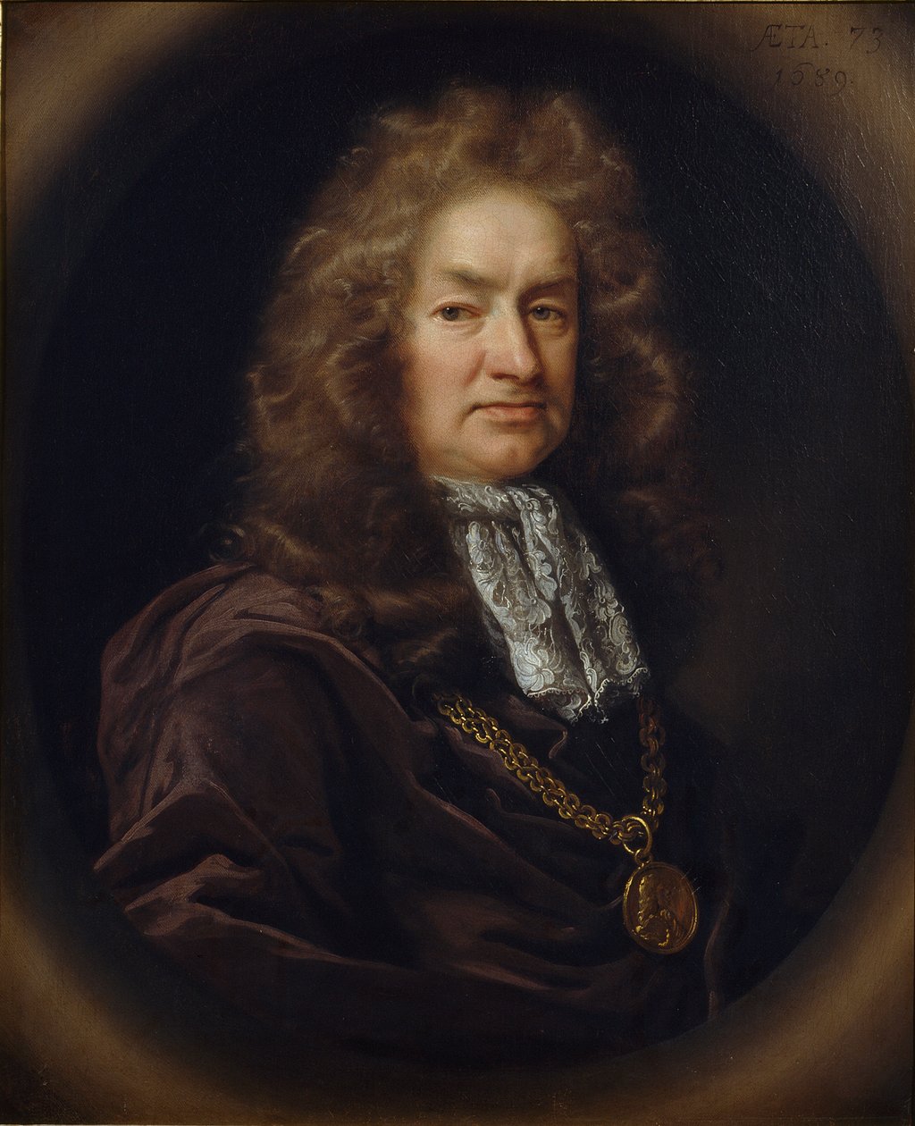 Eliasz Ashmole, 1687 autorstwa John Riley