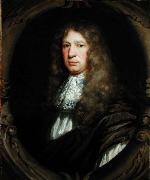 Portret Sir Johna Streynshama Mistrza (1604-1723) (olej na płótnie) autorstwa John Riley