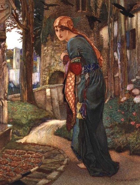 Isabella, z Dekameronu Boccaccio autorstwa John Riley Wilmer