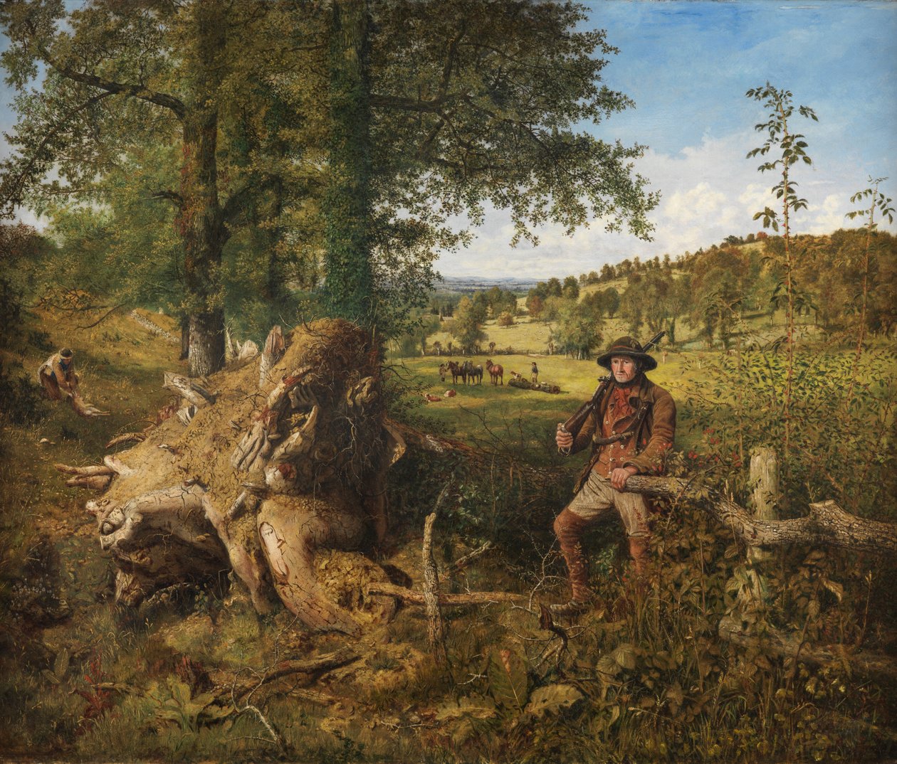 Dzień na wsi (olej na płótnie) autorstwa John Ritchie