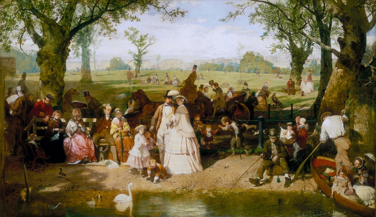 „Letni dzień w Hyde Parku”, 1858 r. autorstwa John Ritchie