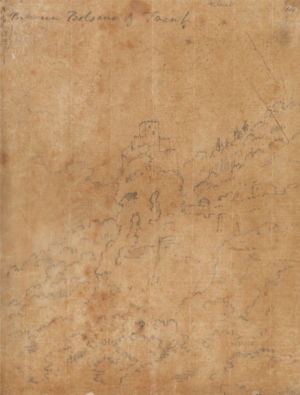 Między Bolzano i Trent autorstwa John Robert Cozens
