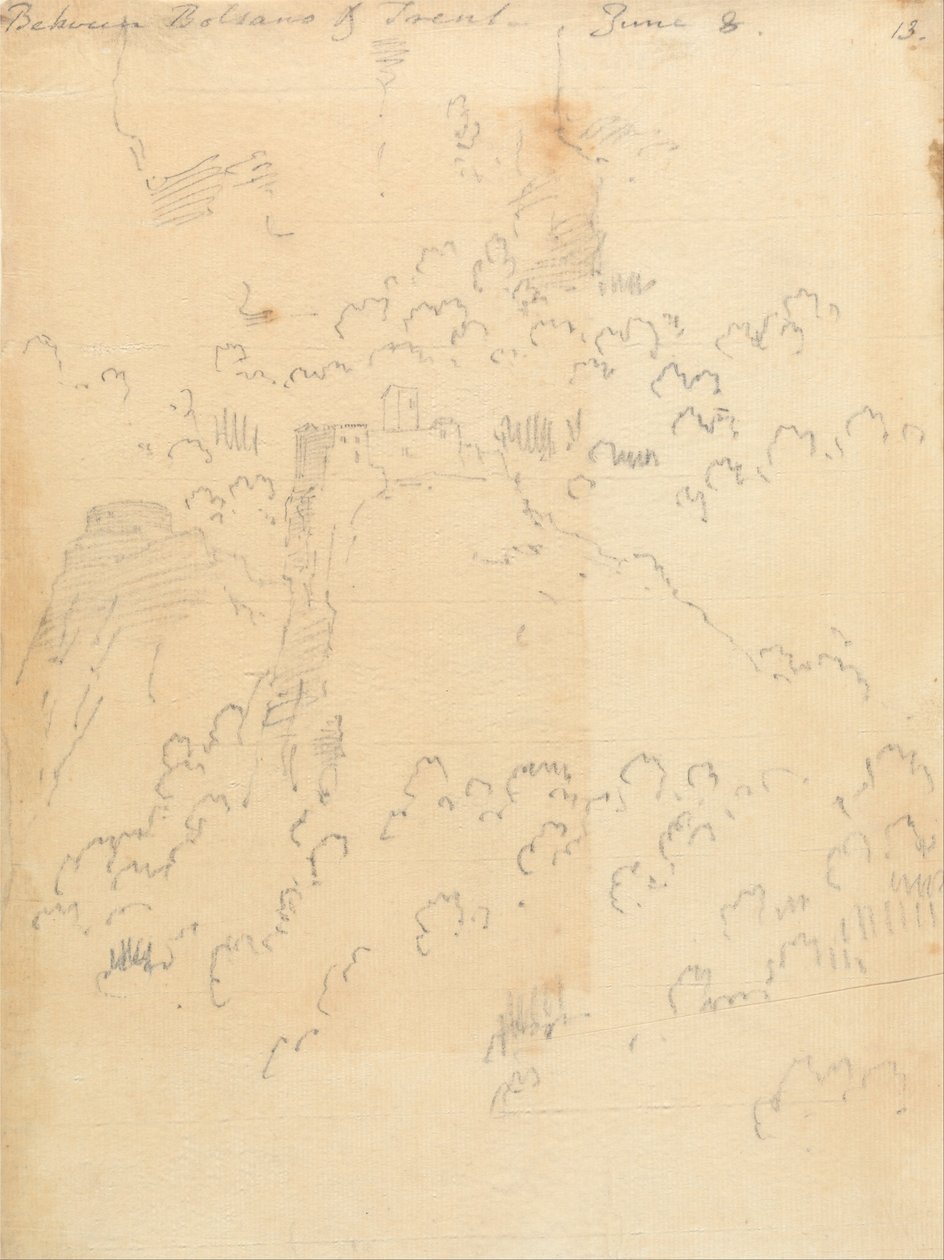 Między Bolzano i Trent, 8 czerwca autorstwa John Robert Cozens