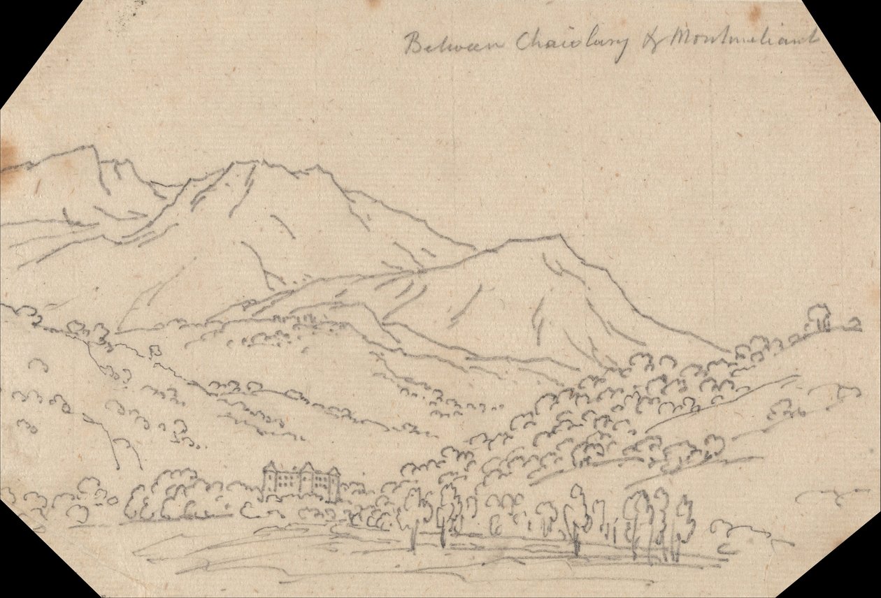 Między Chambery i Montmélian autorstwa John Robert Cozens