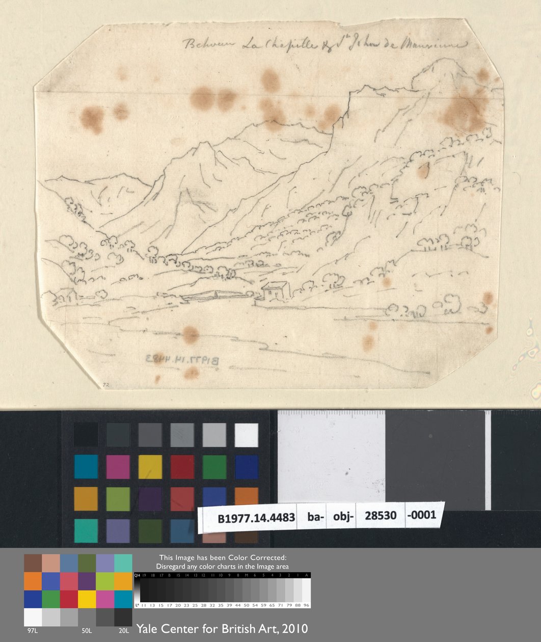 Entre Lachapelle e St. John de Maurienne Polish autorstwa John Robert Cozens
