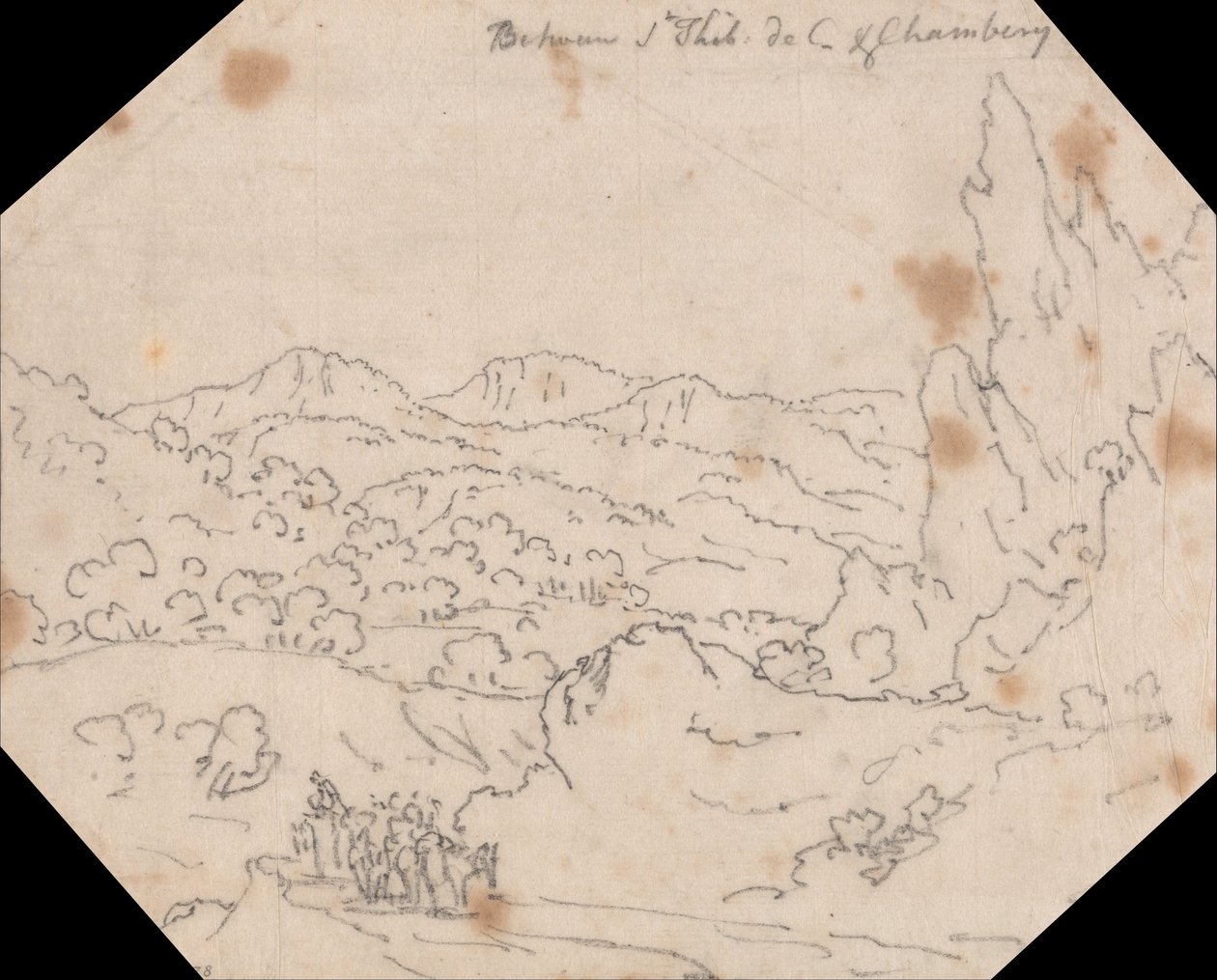 Między Saint-Thibaud-de-Couz i Chambery autorstwa John Robert Cozens