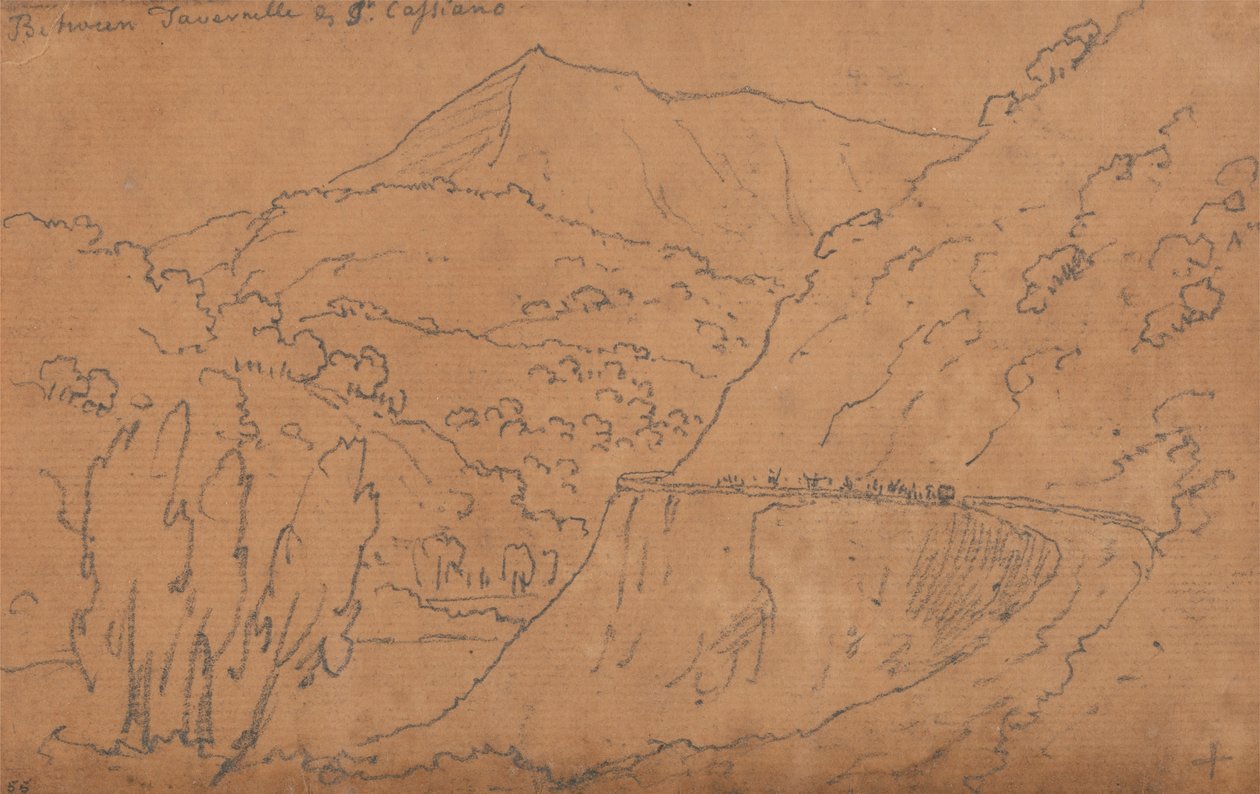 Między Tavernelle i San Casciano autorstwa John Robert Cozens