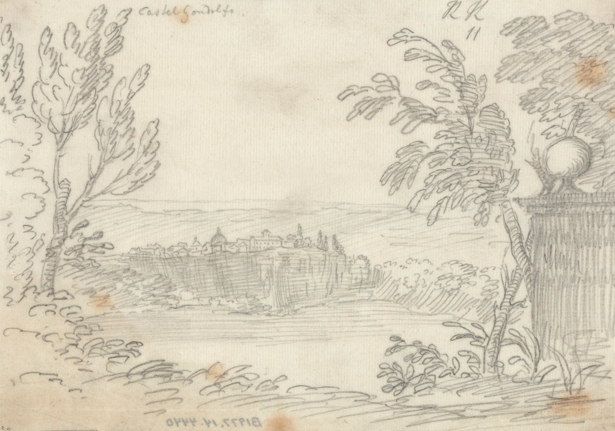 Castel Gandolfo autorstwa John Robert Cozens
