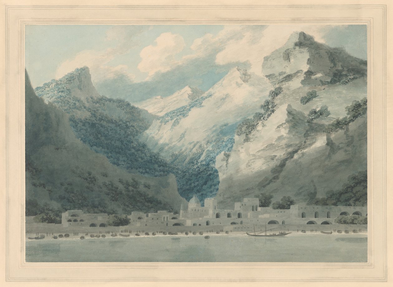 Cetara nad Zatoką Salerno autorstwa John Robert Cozens