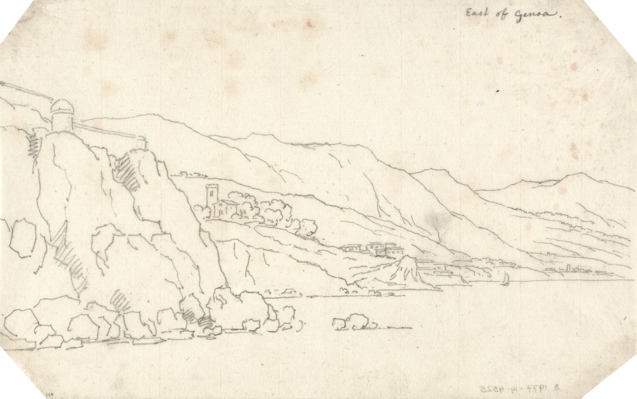Na wschód od Genui autorstwa John Robert Cozens