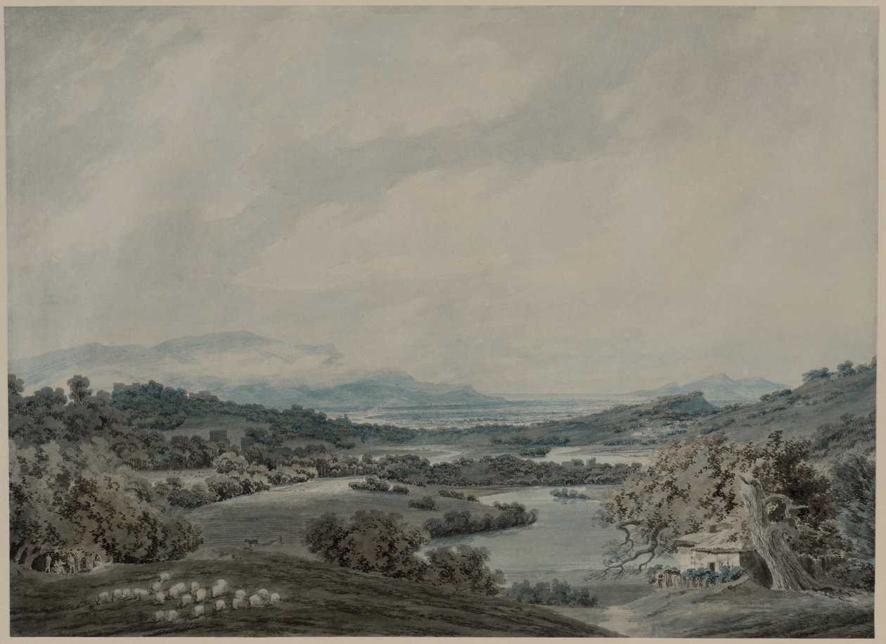 Włoski krajobraz autorstwa John Robert Cozens