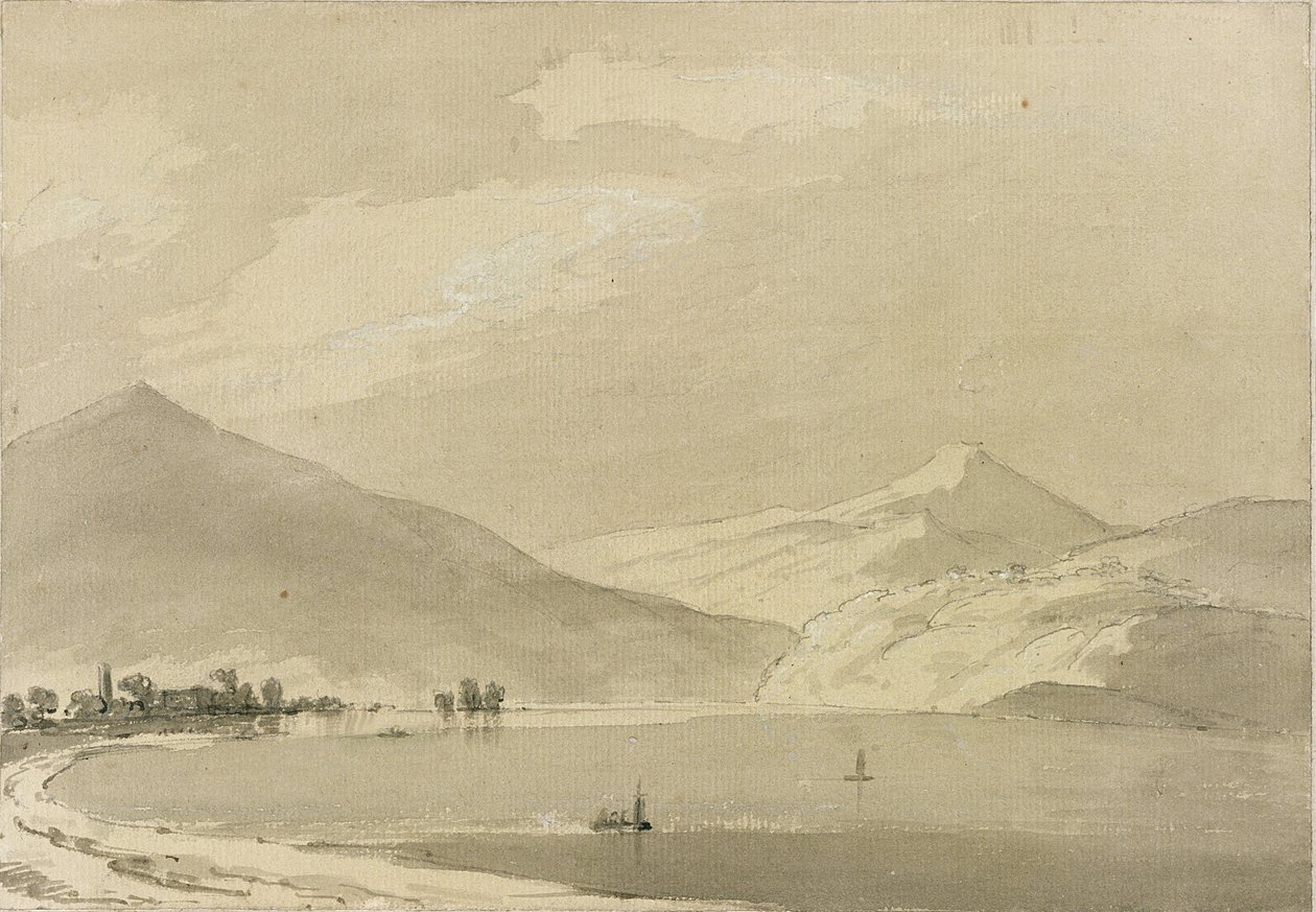 Jezioro Como (ołówek i pranie na papierze) (para 111239) autorstwa John Robert Cozens