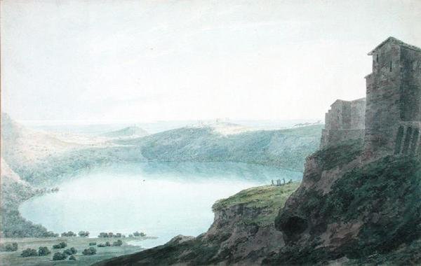 Jezioro Nemi autorstwa John Robert Cozens