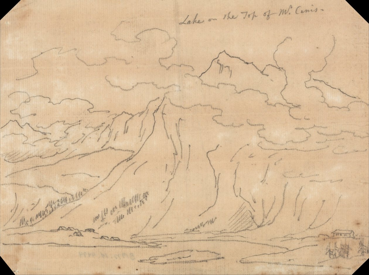 Jezioro na szczycie Mont Cenis autorstwa John Robert Cozens