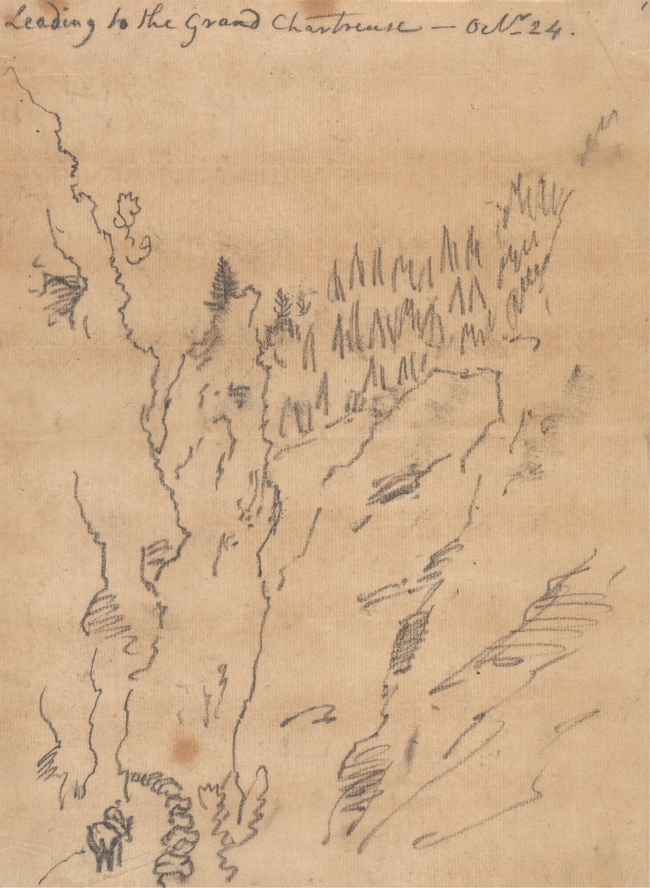 Prowadząc do Grand Chartreuse, 24 października autorstwa John Robert Cozens