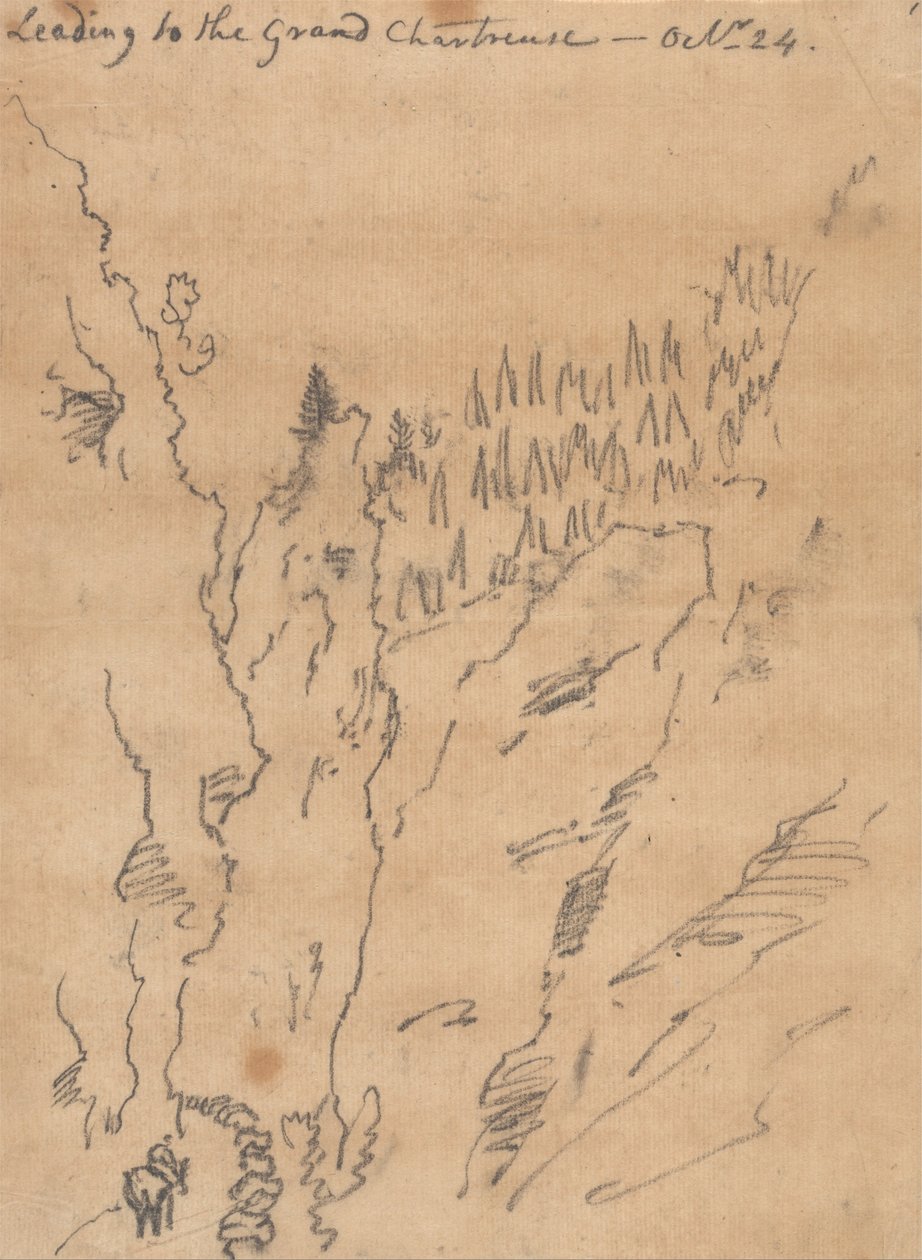 Prowadzący do Grand Chartreuse, 24 października autorstwa John Robert Cozens