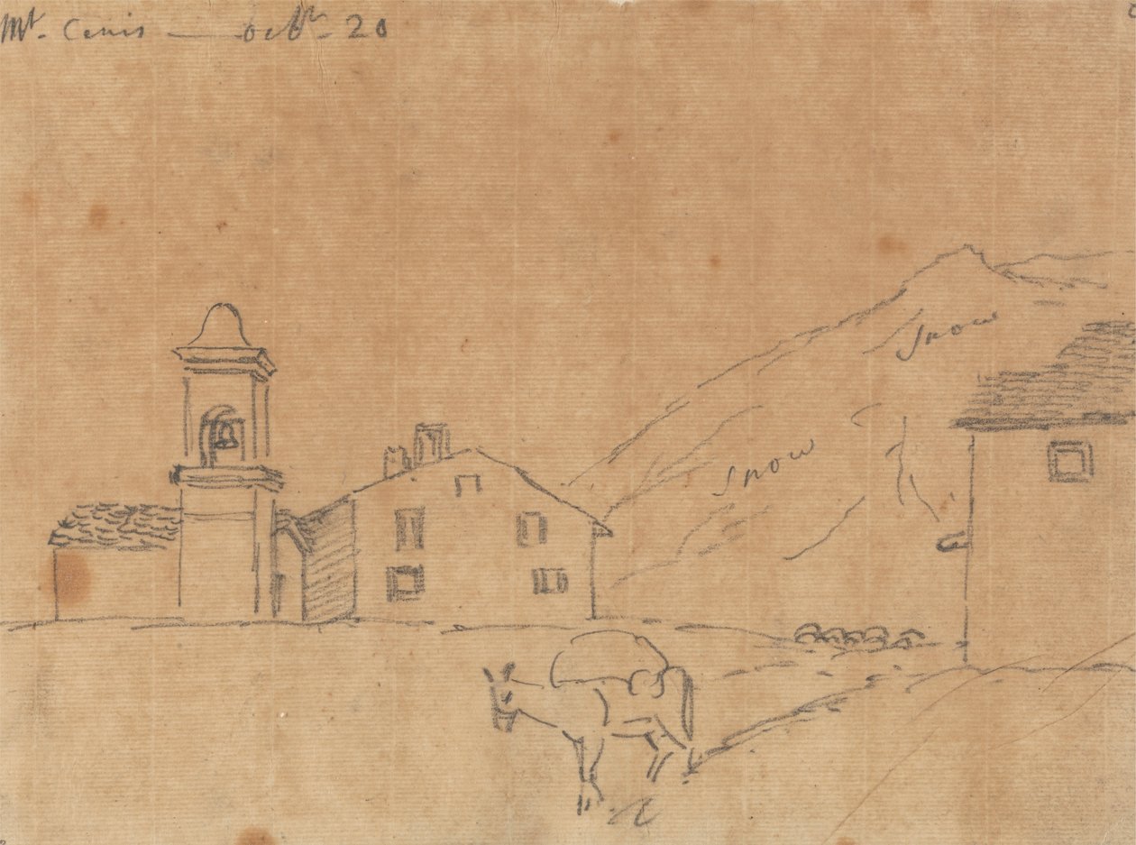 Mont Cenis, 20 października autorstwa John Robert Cozens