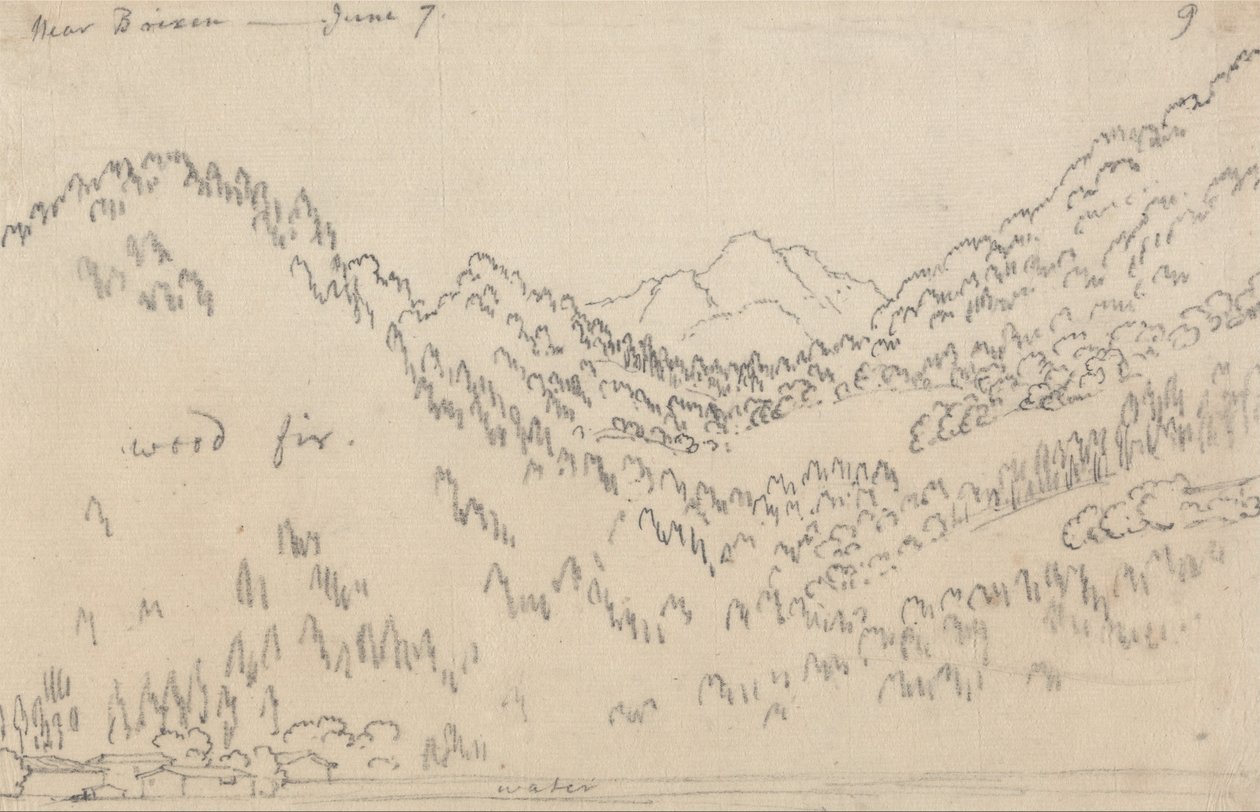 W pobliżu Brixen, 7 czerwca autorstwa John Robert Cozens