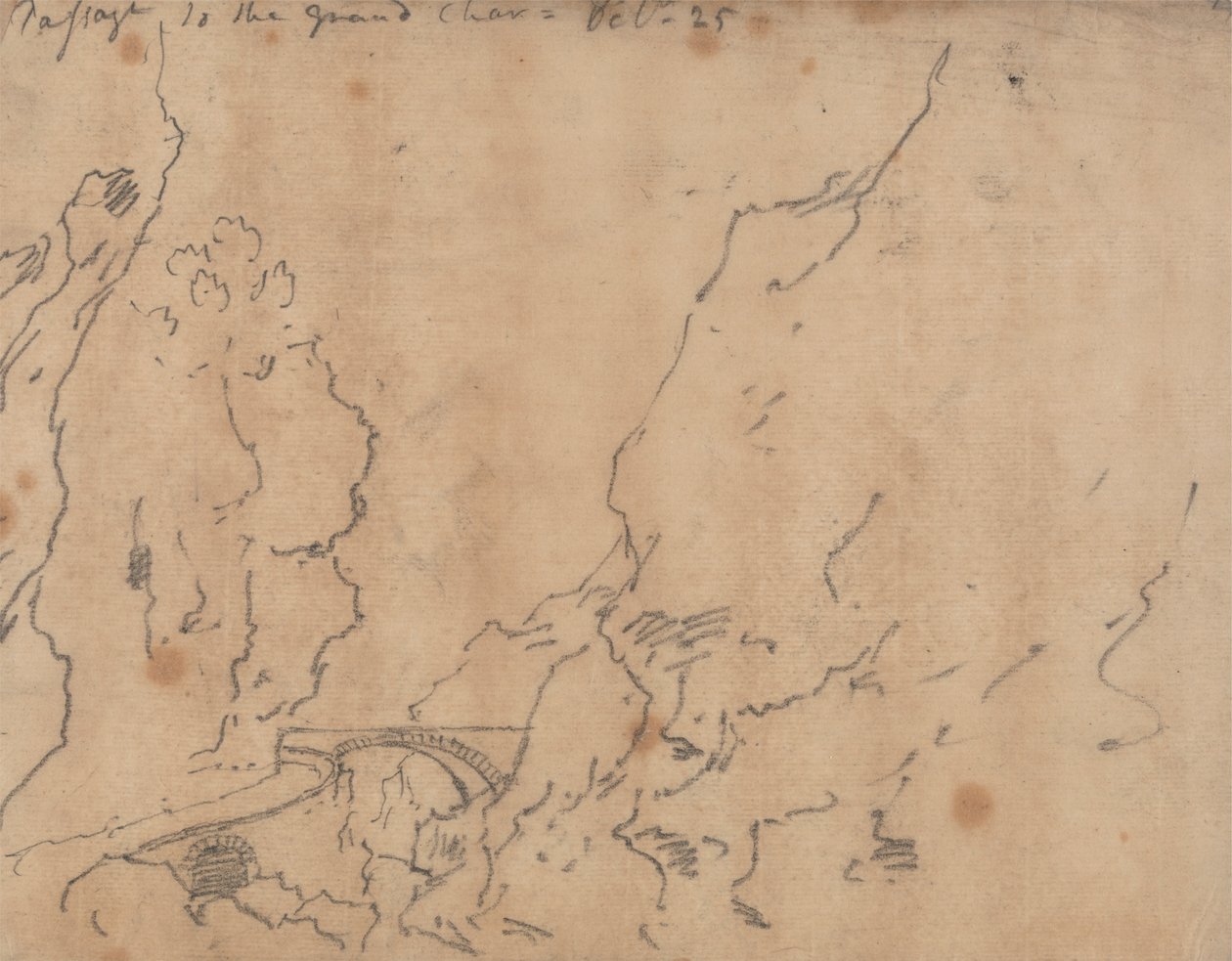 Przejazd do Grand Chartreuse autorstwa John Robert Cozens
