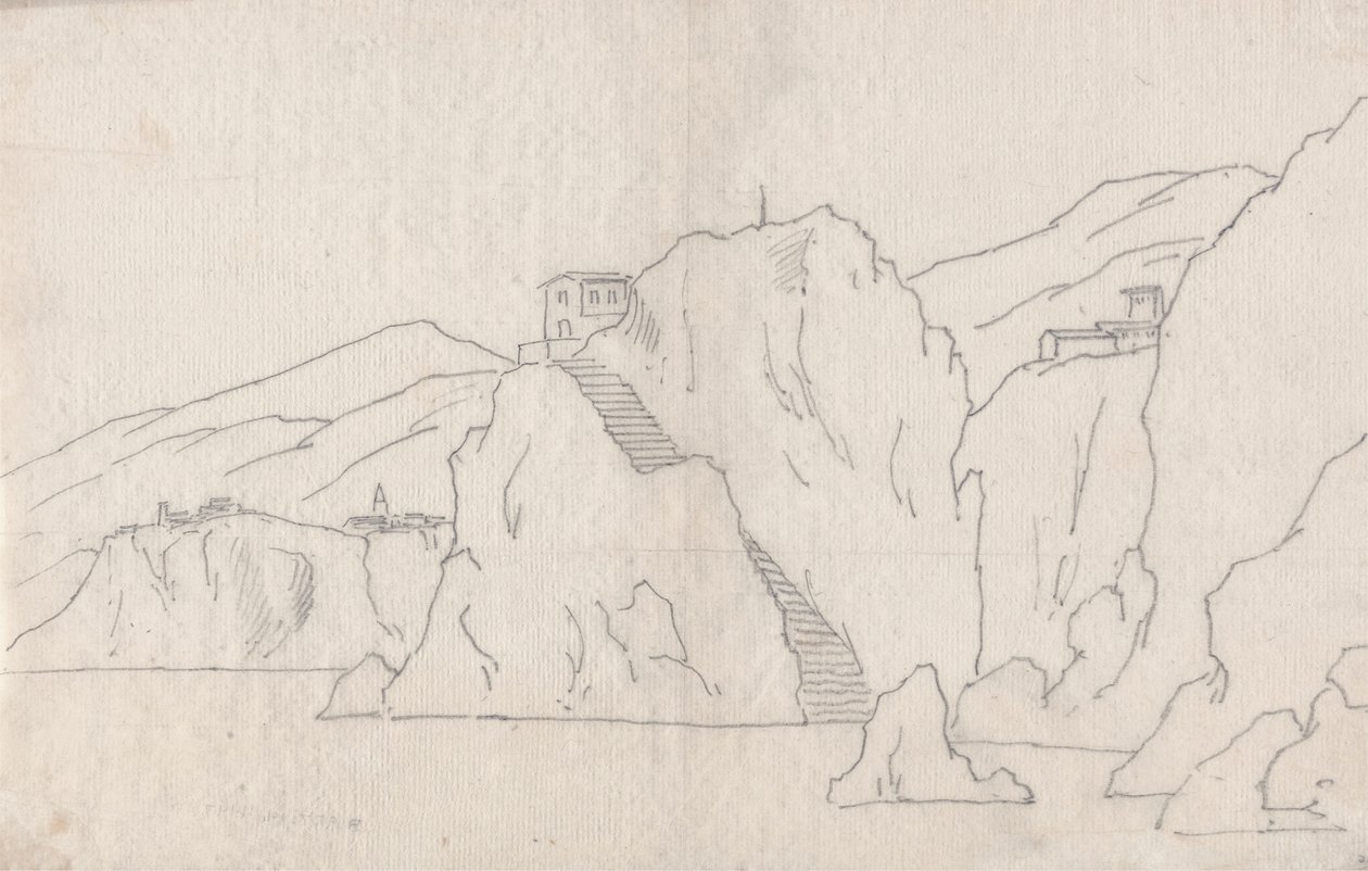 Skalna linia brzegowa autorstwa John Robert Cozens
