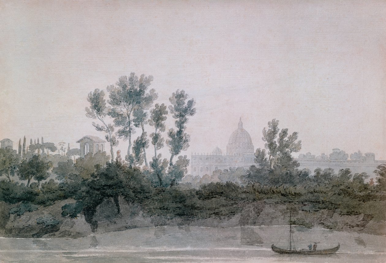 Rzym (wc na papierze) autorstwa John Robert Cozens