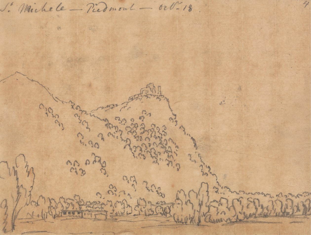 Saint Michele, Piemont, 18 października autorstwa John Robert Cozens