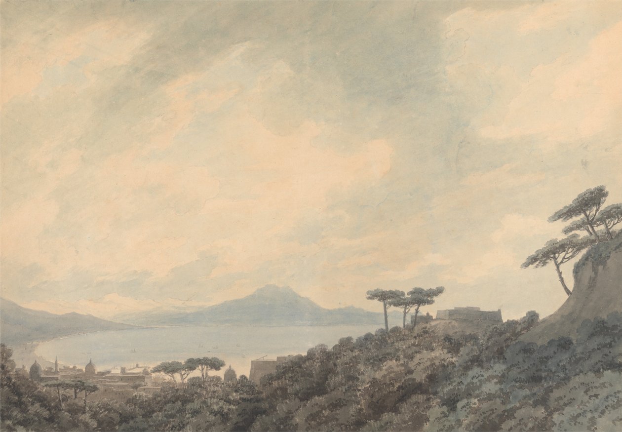 Zatoka Neapolitańska z Capodimonte autorstwa John Robert Cozens