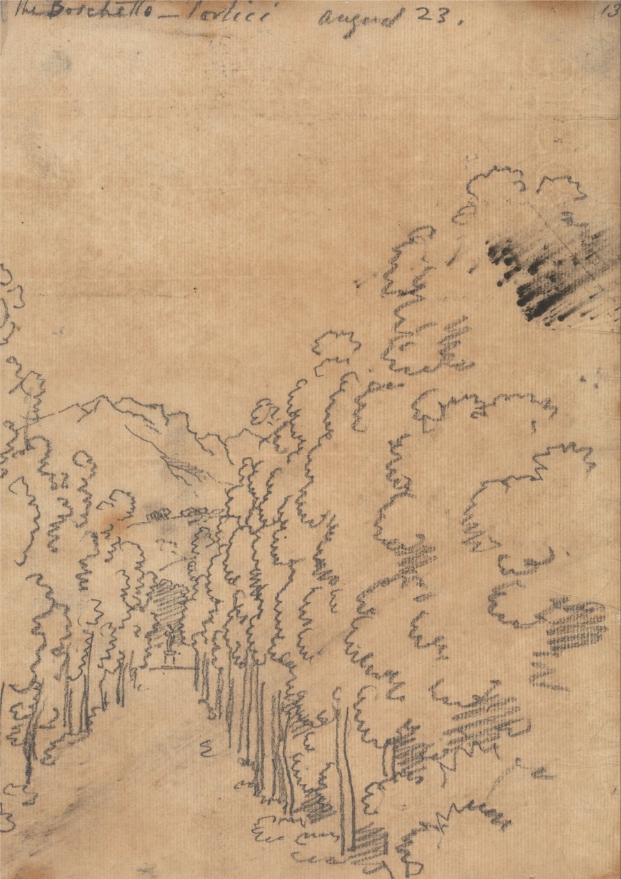 Boschetto, Portici, 23 sierpnia autorstwa John Robert Cozens