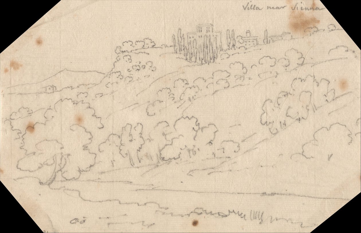 Willa niedaleko Sieny autorstwa John Robert Cozens