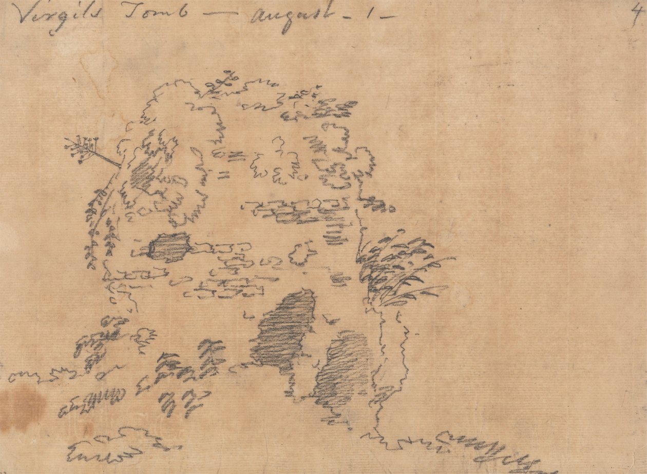 Grób Wergiliusza, 1 sierpnia autorstwa John Robert Cozens