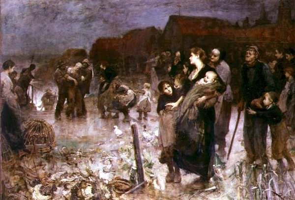 Wrak statku, Kornwalia autorstwa John Robertson Reid