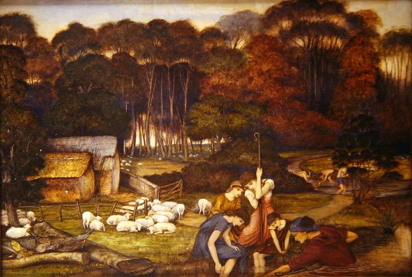 Jesień, ok.1879 (akwarela na papierze) autorstwa John Roddam Spencer Stanhope