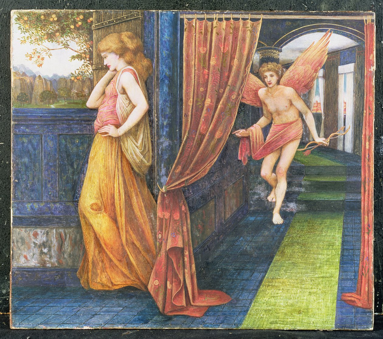 Kupidyn i Psyche autorstwa John Roddam Spencer Stanhope