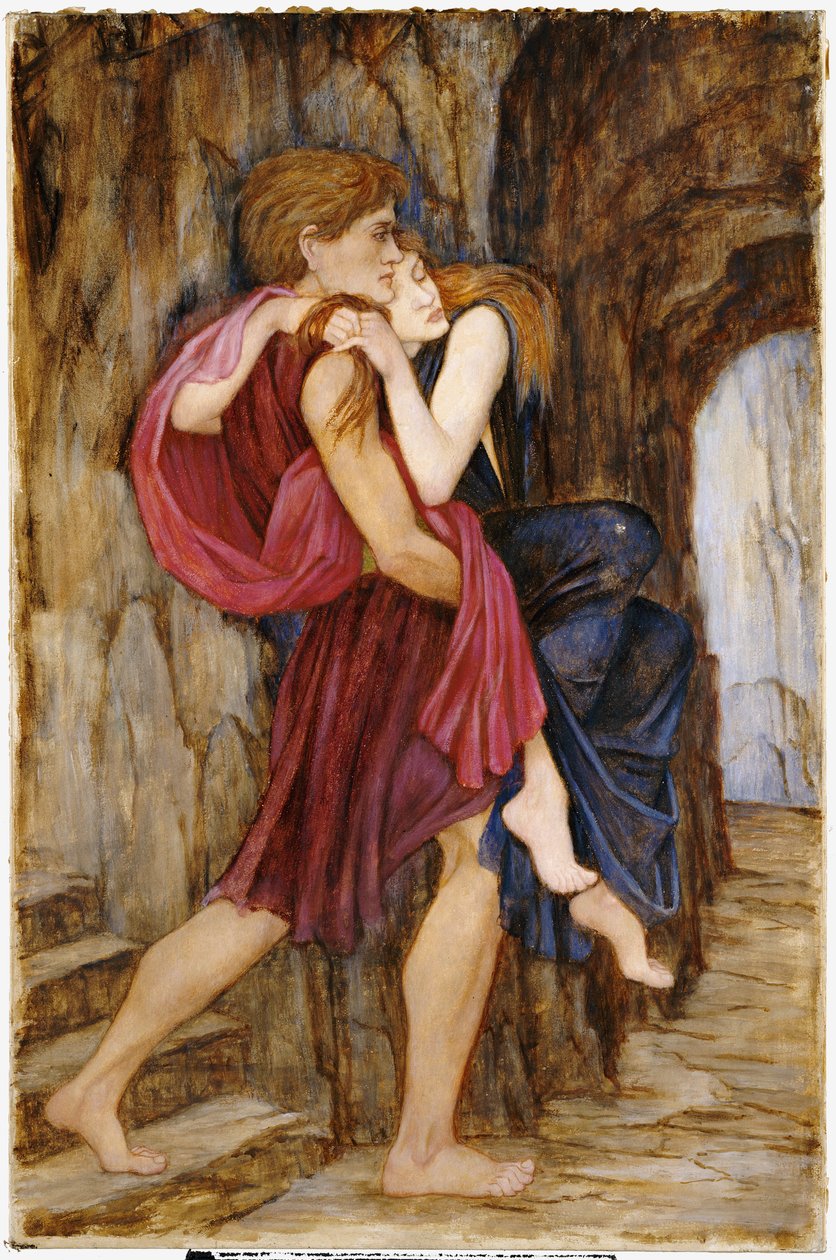 Ucieczka, ok. 1900 autorstwa John Roddam Spencer Stanhope