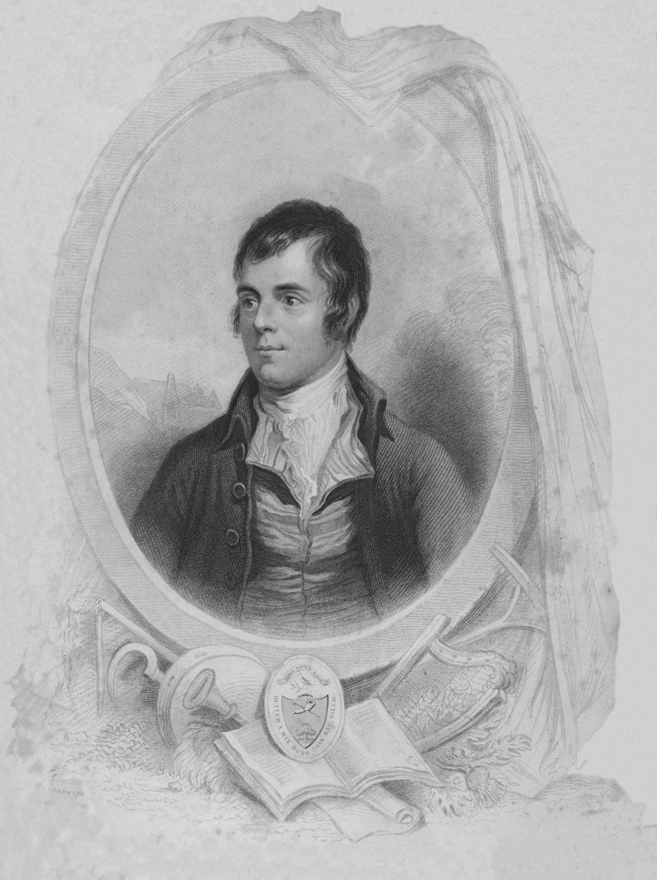 Robert Burns - Poeta, 1840 autorstwa John Rogers