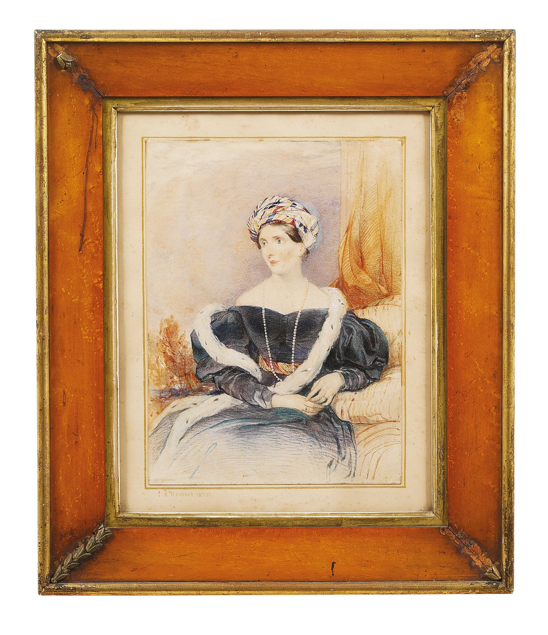 Portret lady Priscilli Wellesley-Pole, hrabiny Westmorland, 1835 autorstwa John Rogers Herbert